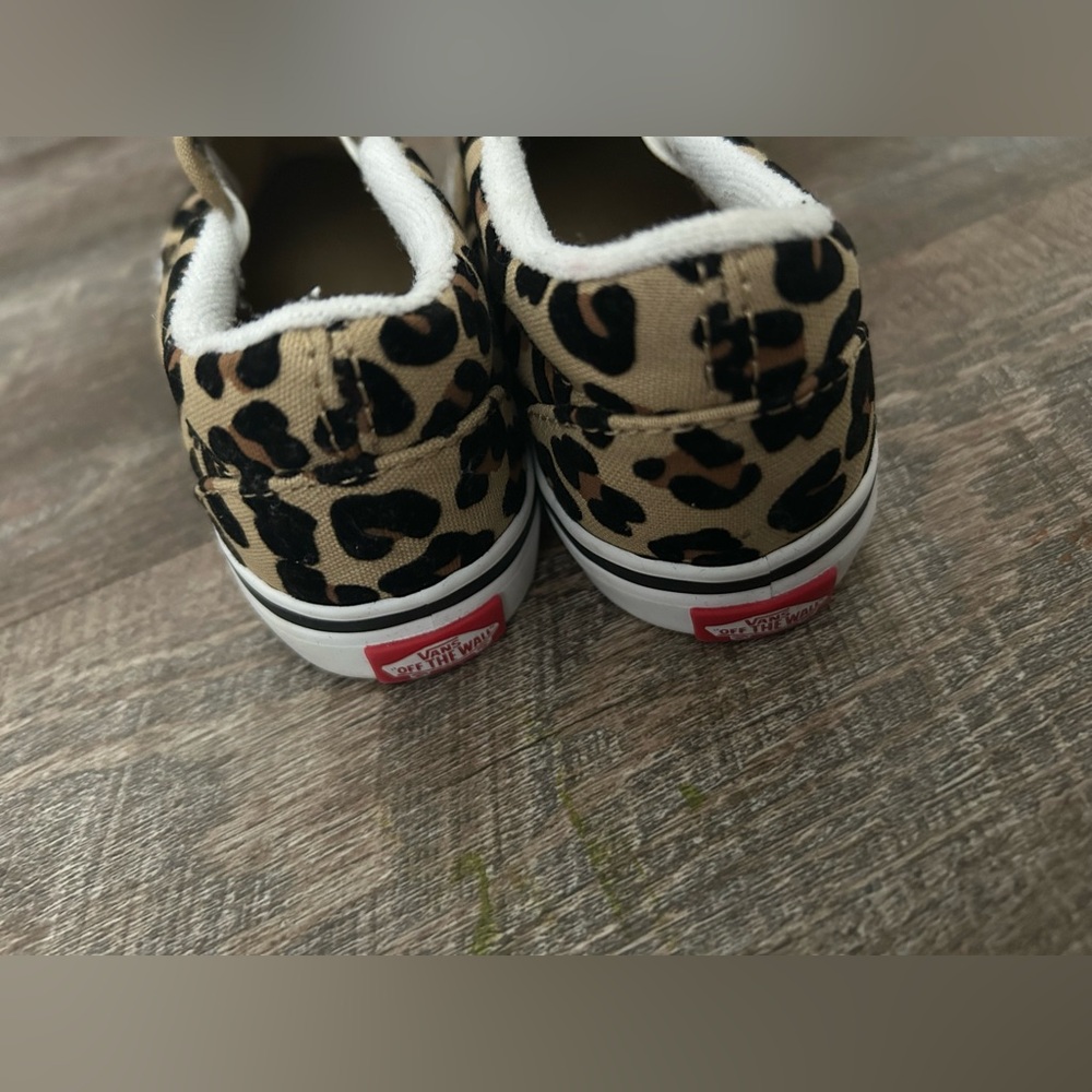 Vans Toddler Girls Leopard Print Slip-On Shoes Size 10c - Picture 4 of 7